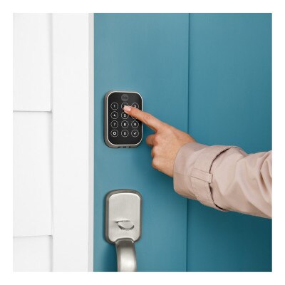 Yale Pro 2 Key Free Touchscreen Keypad Lock, Bluetooth with Wi-Fi Connect Bridge, Satin Nickel